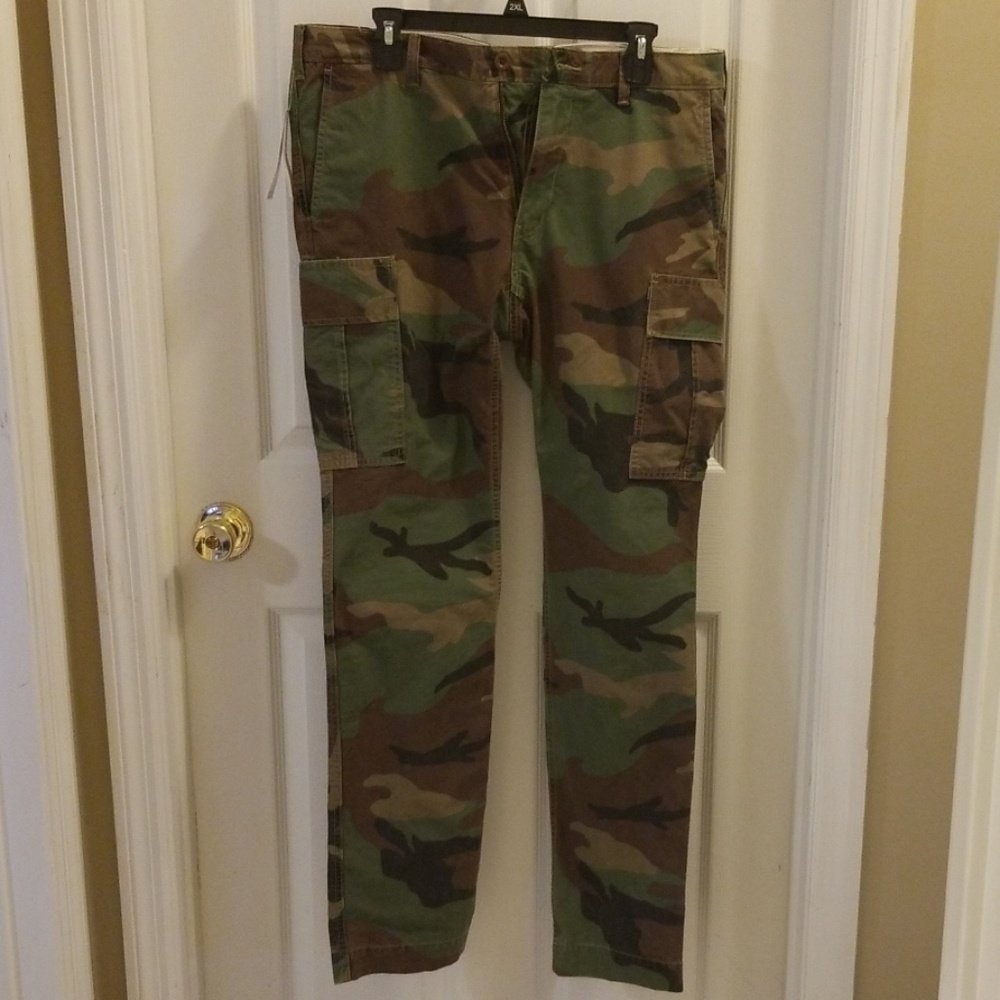 Men's Ralph Lauren Green Camouflage Pants